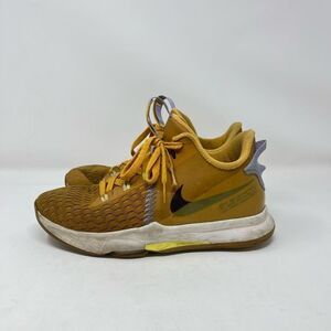 Nike Lebron Witness 5 Basketball Shoes Wheat Lace-Up Youth Boys' 7Y US
